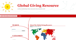 Desktop Screenshot of globalgivingresource.com